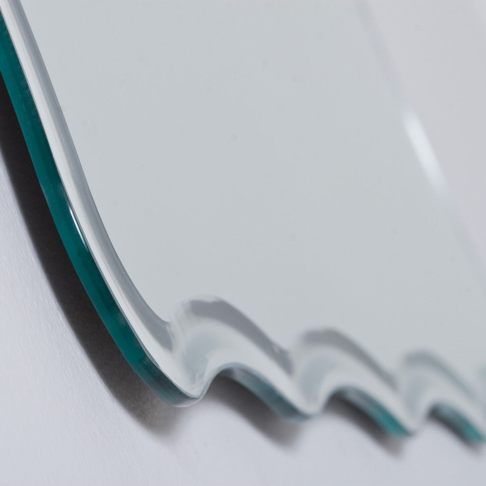 Frameless Ridge Mirror, 23.6"x31.5"