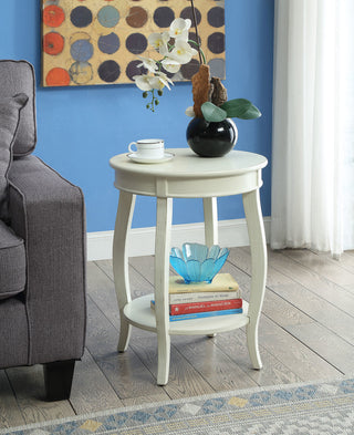 Aberta Side Table, Antique White