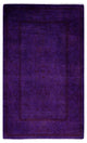 Overdyed One-of-a-Kind Hand-Knotted Area Rug Purple, 2' 8" x 4' 4"