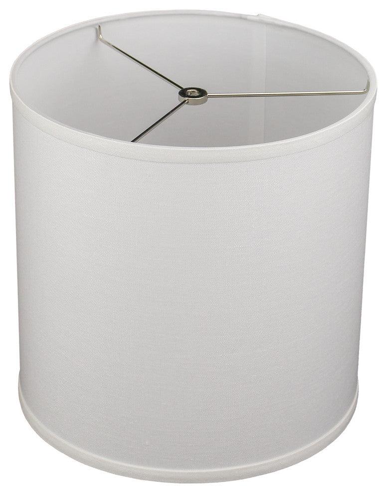 FenchelShades Drum Lampshade 12"x12"x12", Designer Linen Off White