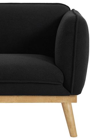 Nolita Boucle Fabric Upholstered Chair, Black