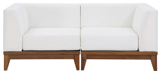 Rio Water Resistant Fabric  Patio 2-Piece Modular Sofa, Off White