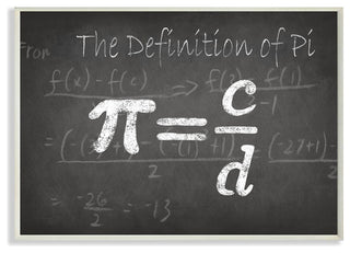 "The Definition of Pi" Wall Plaque Art