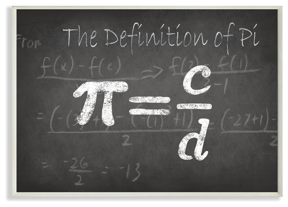 "The Definition of Pi" Wall Plaque Art