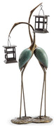 SPI Stylized Crane Pair LED Garden