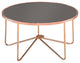 Charming Coffee Table, Smoky Glass and Rose Gold