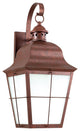Chatham 1-Light Outdoor Wall Lantern, Weathered Copper