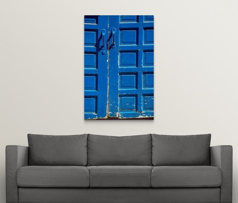"Blue Doors" Wrapped Canvas Art Print, 32"x48"x1.5"