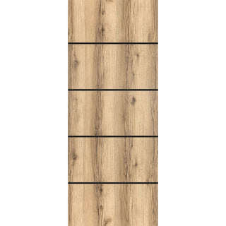 Slab Barn Door Panel 30 x 80 | Planum 0015 Oak with  | Sturdy Finished