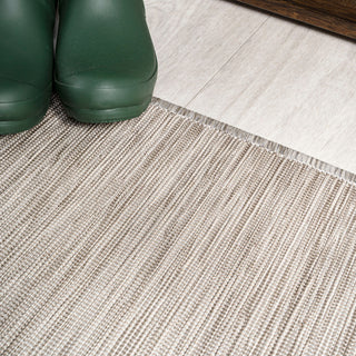 Ethan Modern Flatweave Solid, Light Gray, 9 X 12