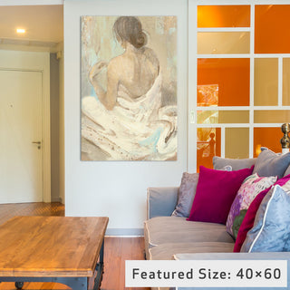 "Abstract Figure Study II" by Albena Hristova, 18x12x1.5