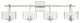 Innovations 312-4W-SN-CL 4-Light Bath Vanity Light, Satin Nickel