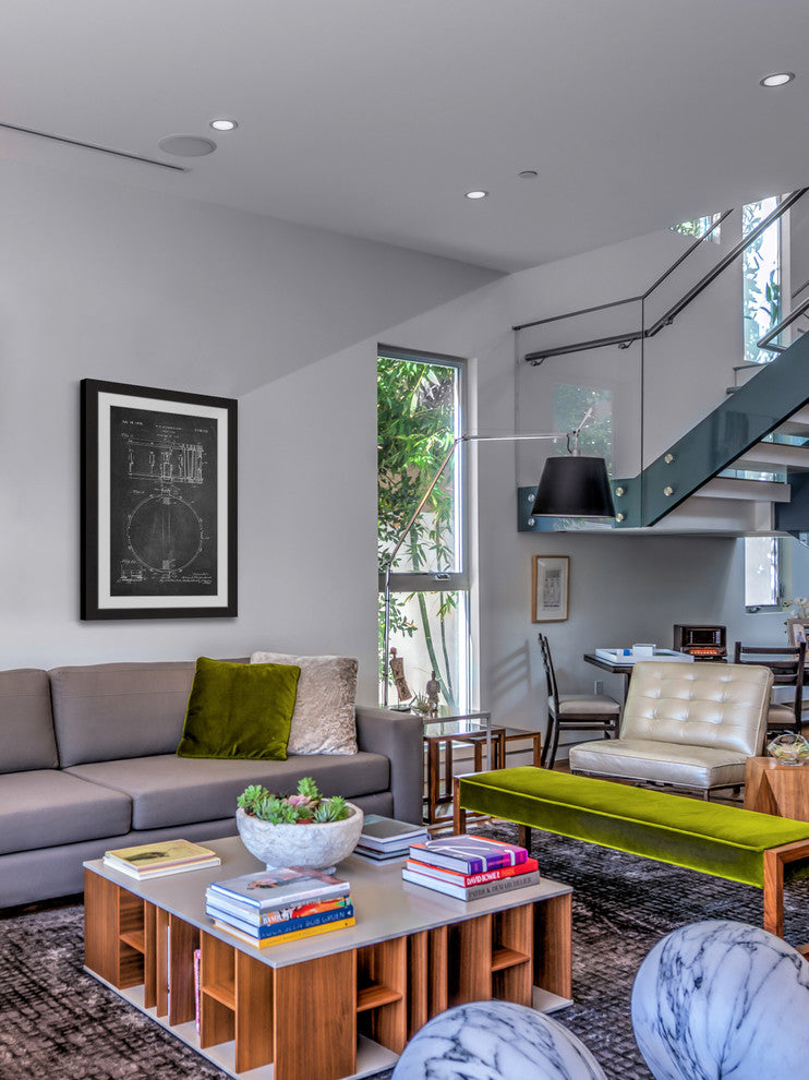 "Snare Drum 1939 Chalk" Framed Painting Print