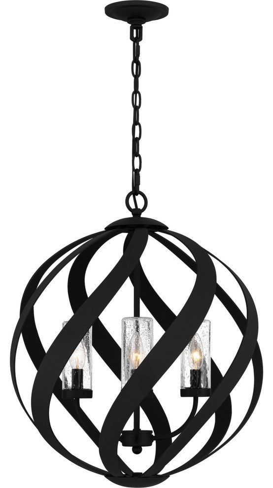 Quoizel BMS3520 Blacksmith 4 Light 20"W Multi Light Pendant - Earth Black