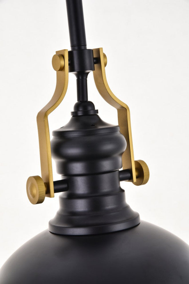 Edith 1-Light Matte Black Pendant