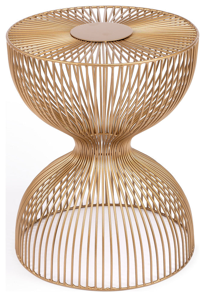 Butler Nicholas Iron Cage Bunching Table, Gold