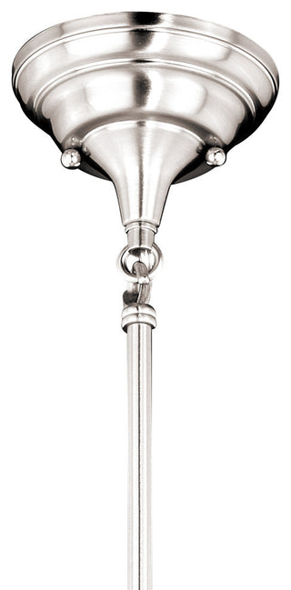 Vaxcel Huntley 12" Pendant, Satin Nickel, Milk Glass