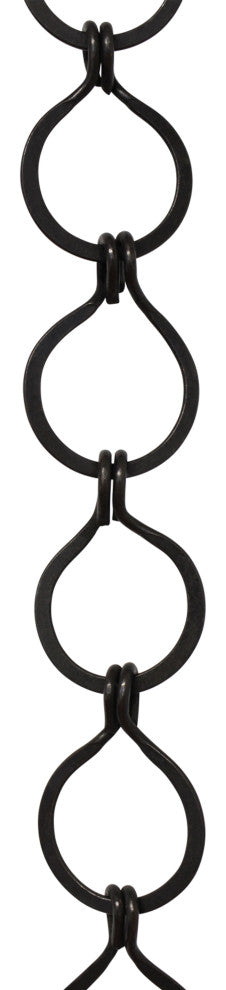 RCH Hardware Brass Round Chandelier Chain, Various Finishes, Oil Bronzed Black,