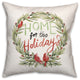 Cardinal Wreath 16x16 Spun Poly Pillow