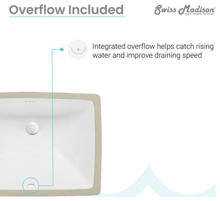 Plaisir 18" Rectangular Under-Mount Bathroom Sink