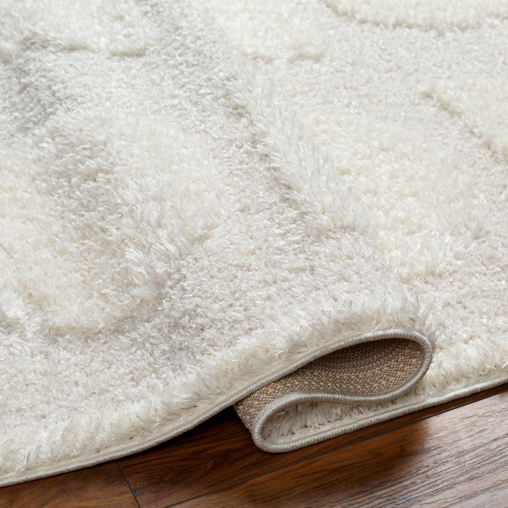 Rodos RDO-2322 Cream Machine Woven 5'3" x 7' Rug