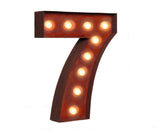 Vintage Retro Lights and Signs Number "7"
