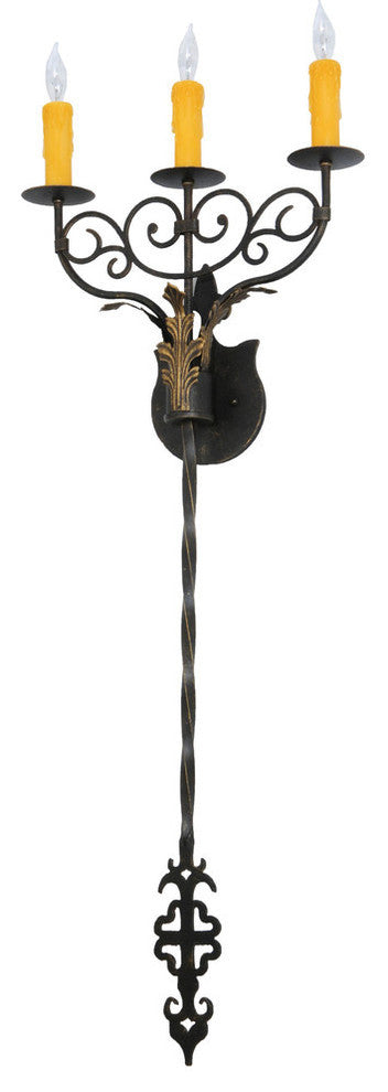 15.5Wide Merano 3 Light Wall Sconce