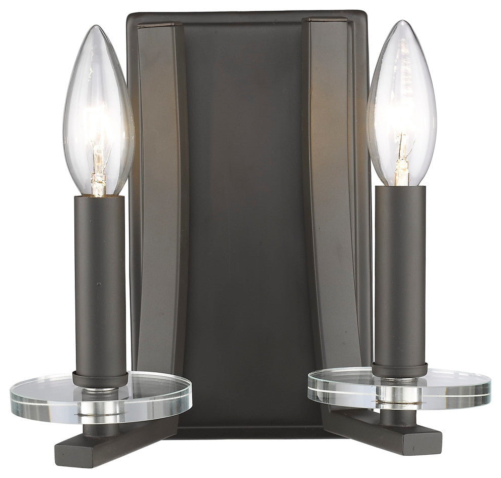 Z-Lite Verona 2-Light Wall Sconce, Bronze