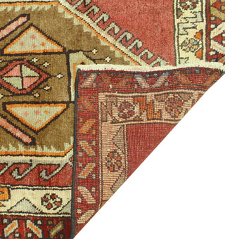 Fine Vintage Distressed Dalili Rust/Ivory Runner, 3'3 x 9'8