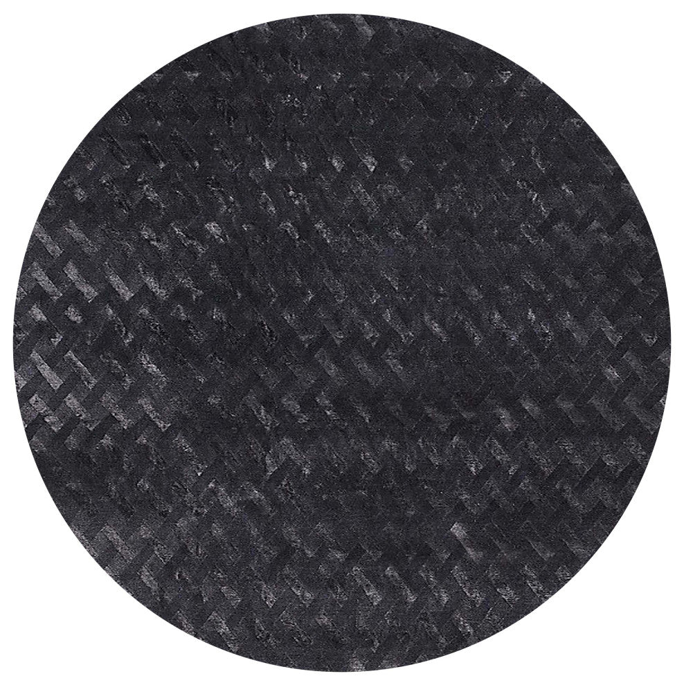 Ahgly Company Indoor Round Mid-Century Modern Area Rugs, 3' Round