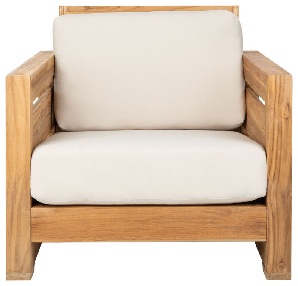 Safavieh Guadeloupe Indoor-Outdoor Brazilian Teak Club Chair
