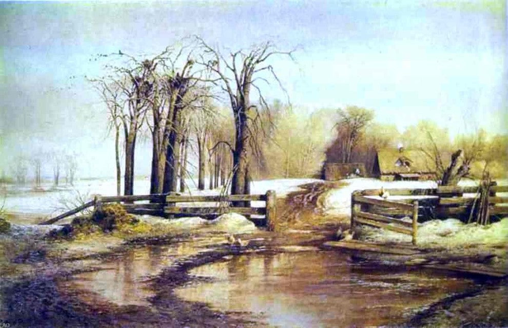 Alexei Kondratevich Savrasov Spring Day, Gallery Wrapped Canvas Print, 18"x27"