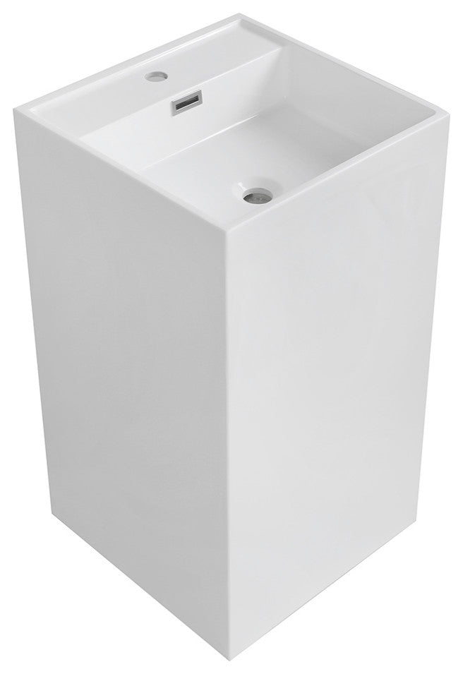 18" Streamline K-1481-18 Solid Surface Resin Freestanding Basin