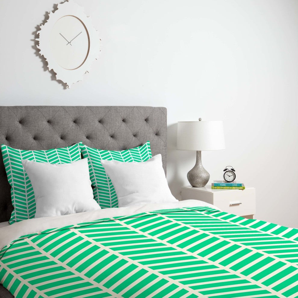 Deny Designs Rebecca Allen Turquoise Bliss Duvet Cover - Lightweight