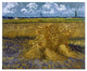"Wheat Field with Sheaves" Digital Paper Print by Vincent Van Gogh, 32"x27"