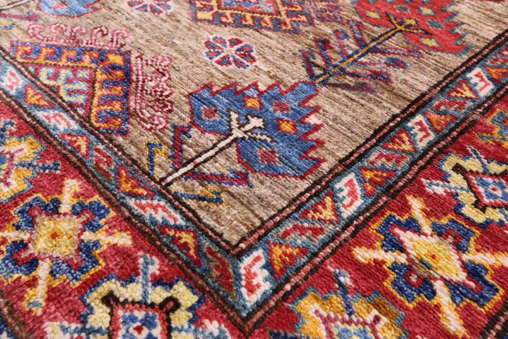 Super Kazak Hand Knotted Runner Wool Rug 2' 8" X 9' 10" Q7707