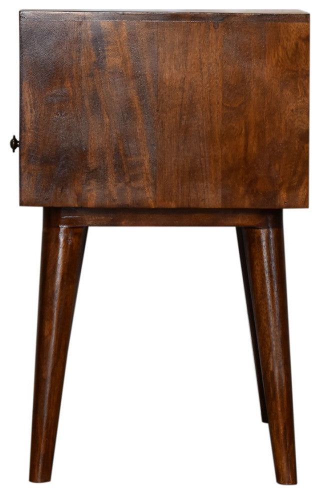 Modern Chestnut Solid Wood Nightstand