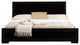 Black Wood King Platform Bed