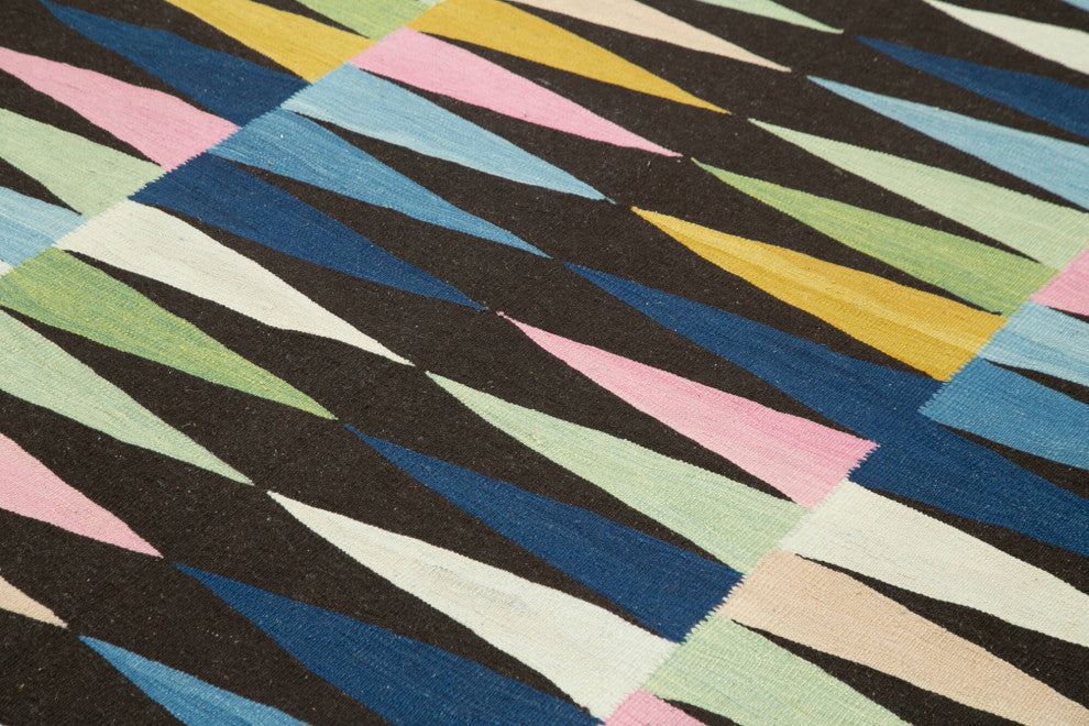 Rug N Carpet - Handwoven Turkish 7' 7'' x 10' 4'' Flatweave Wool Kilim Rug