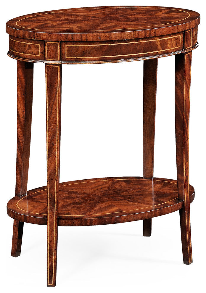 Mahogany Oval Lamp Table
