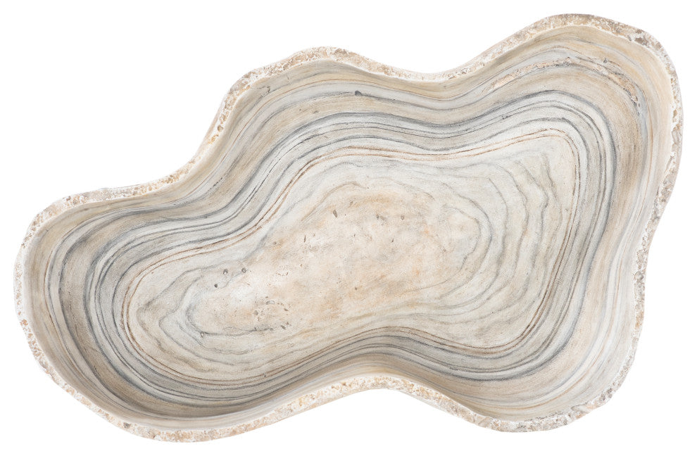 Cast Gray Onyx Bowl, Faux Finish, Small
