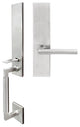 Stockholm Lever, Mortise Full Dummy Handleset, Right Hand, Satin Stainless Steel