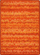 Kid Essentials Rug, Static Electricity, Orange, 5'4"x7'8"