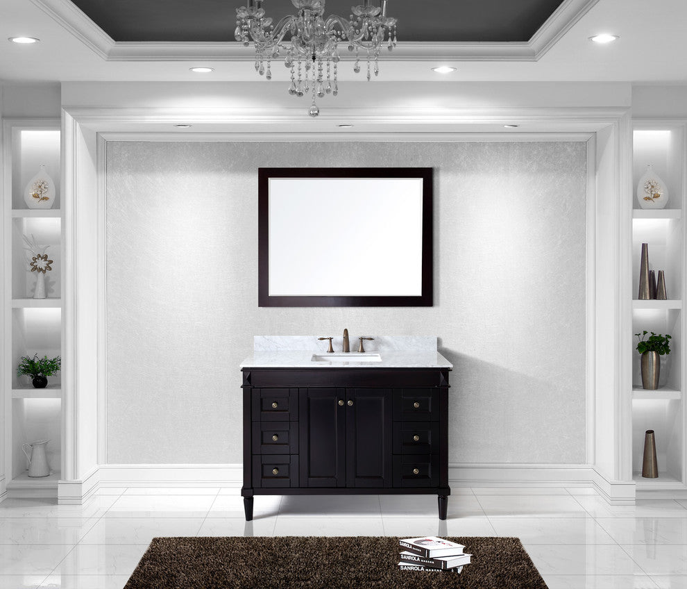 Tiffany 48" Single Bathroom Vanity Set, Espresso