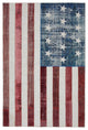 Rug N Carpet - Hand-knotted Anatolian 6' 7'' x 9' 10'' Flag Patchwork Rug