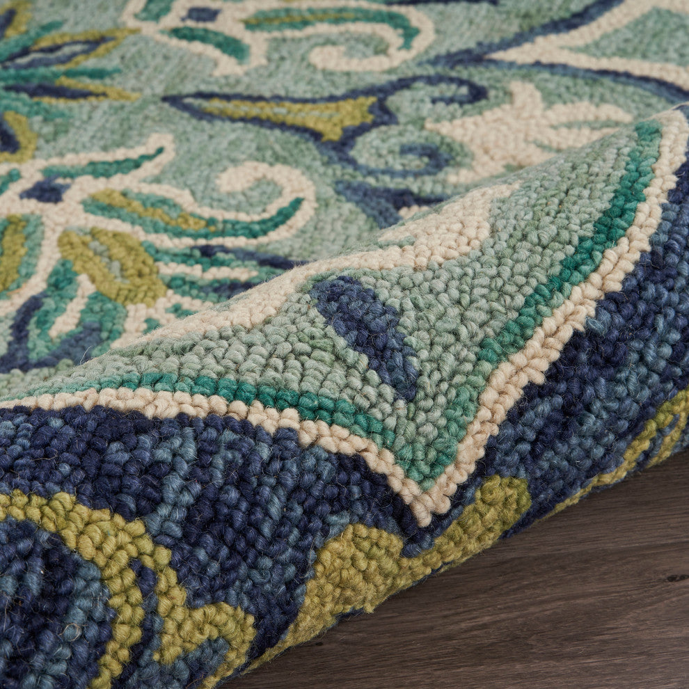 Floret Medallion Area Rug, 6' Round