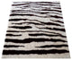 HAND TUFTED SHAG POLYESTER ECO-FRIENDLY AREA RUGS -  Brown White Color, Abstract