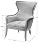 Uttermost Snowden Tan Wing Chair