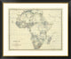 "Africa, 1861" Framed Digital Print by Alexander Keith Johnston, 46x39"