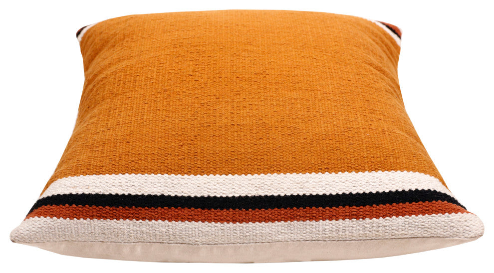 Southwestern Woven Bordered Stripe Throw Pillow, 20" x 20"